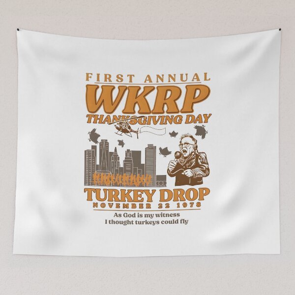 Item preview, Funny Thanksgiving WKRP Turkey Drop designed and sold by jimmyneo.