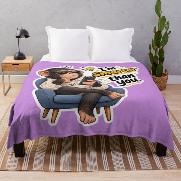 Item preview, Sassy Chimp Sitting On Chair - I'm Smarter Than You Meme designed and sold by carestazafeli.