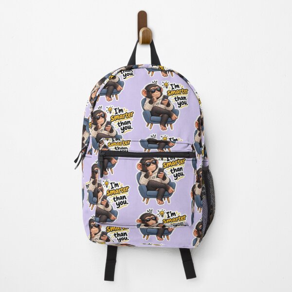 Item preview, Sassy Chimp Sitting On Chair - I'm Smarter Than You Meme designed and sold by carestazafeli.