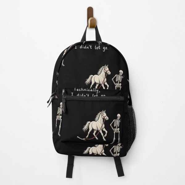Item preview, Technically I Didn't Let Go Skeleton Horse Humor designed and sold by Glow-Paw-Studio.