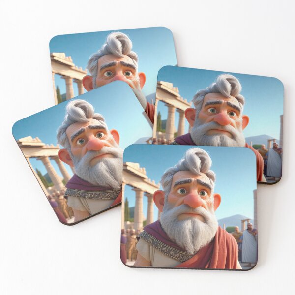 Item preview, Old Fart as an ancient Greek designed and sold by Colin Bentham.