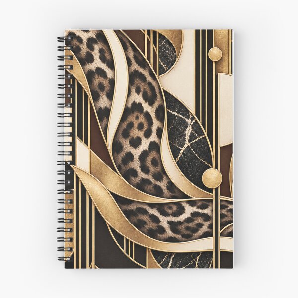 Item preview, Shadow Rosettes – Neo Deco Leopard Pattern designed and sold by Anyshca.