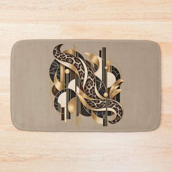 Item preview, Shadow Rosettes – Neo Deco Leopard Pattern designed and sold by Anyshca.