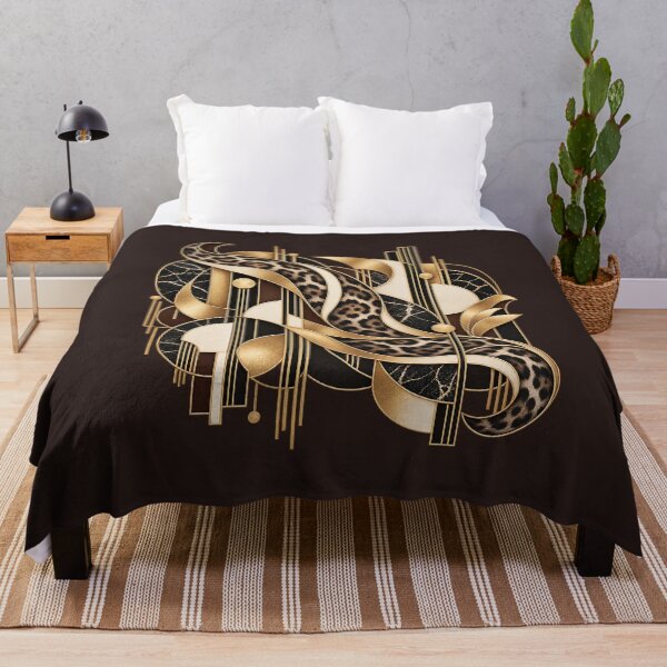 Item preview, Shadow Rosettes – Neo Deco Leopard Pattern designed and sold by Anyshca.