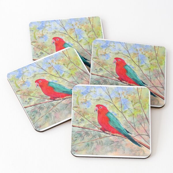 Item preview, Australian king parrot designed and sold by ShellyDu.