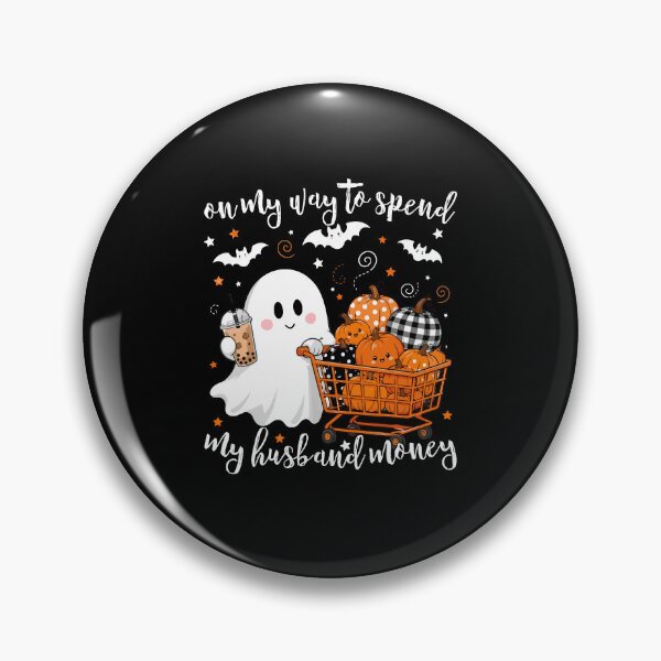 Item preview, On My Way To Spend My Husband's Money Halloween Humor designed and sold by OddPopARt.