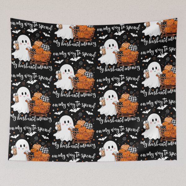 Item preview, On My Way To Spend My Husband's Money Halloween Humor designed and sold by OddPopARt.
