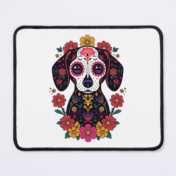 Item preview, Sugar Skull Dachshund Day Of The Dead Halloween Dog designed and sold by Jack n' Sally's.