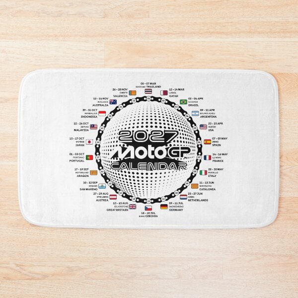 Item preview, MotoGP 2027 World Tour – Race Calendar Country Flags Design designed and sold by Stotee.
