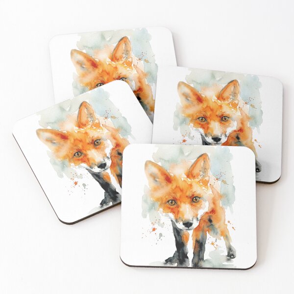 Item preview, Curious Fox, Orange and Black designed and sold by caracatita75.