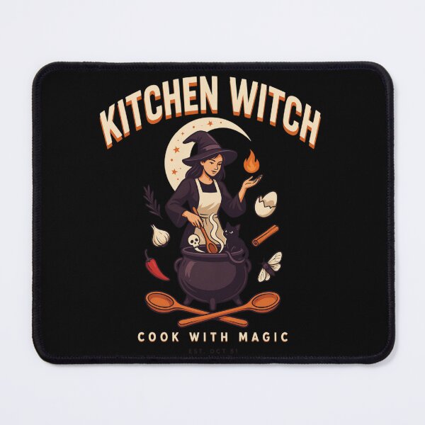 Item preview, Kitchen Witch Cook With Magic Halloween Design Graphic Tee v15 designed and sold by DarylWelsh2024.