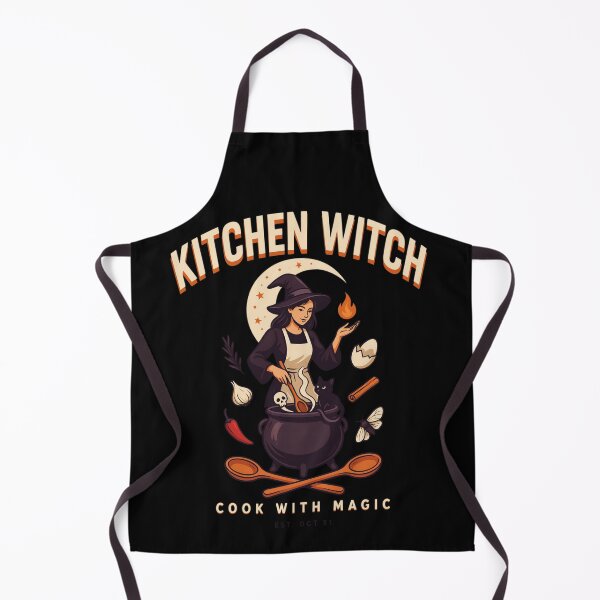 Item preview, Kitchen Witch Cook With Magic Halloween Design Graphic Tee v15 designed and sold by DarylWelsh2024.