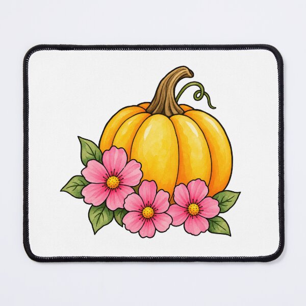 Item preview, Pumpkin with Flowers designed and sold by GraphicsClub.