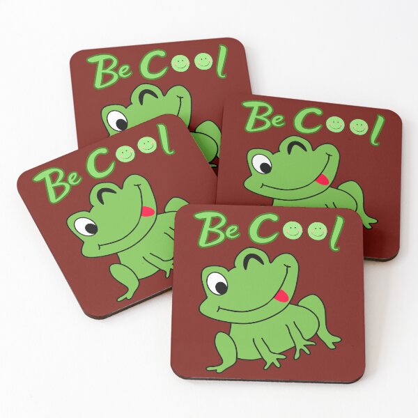Item preview, Be Cool Cute Winking Frog Funny Positive Quote Animal Lover Gift designed and sold by Evelashop.