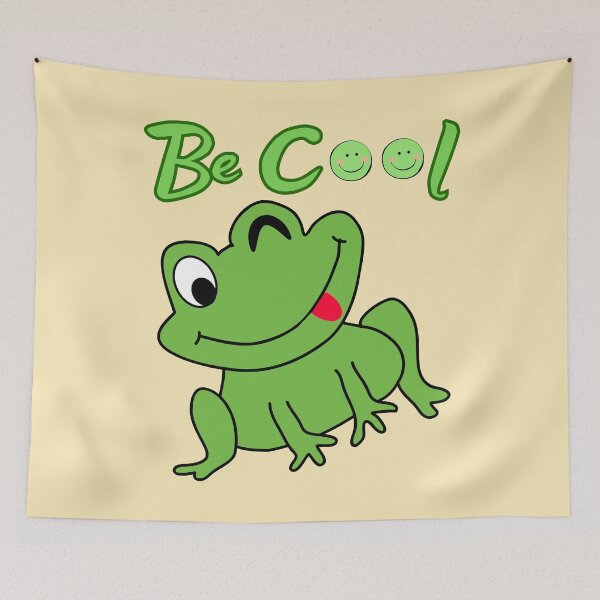 Item preview, Be Cool Cute Winking Frog Funny Positive Quote Animal Lover Gift designed and sold by Evelashop.