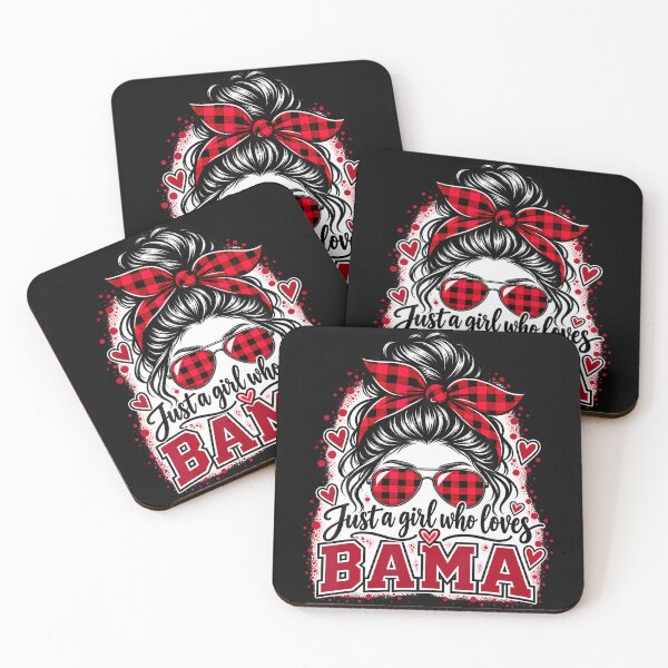 Item preview, Bama Alabama Women Girls Messy Bun Hair Alabama State Pride designed and sold by Alzasshop.