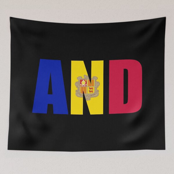 Item preview, Andorra Flag Initials AD designed and sold by shitpostee.