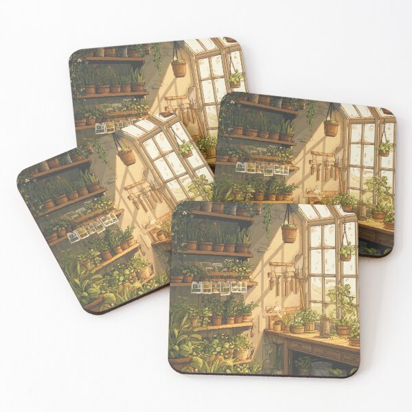Item preview, Pixel Greenhouse | Cozy Retro Gardening Art designed and sold by Pixel8Prints.