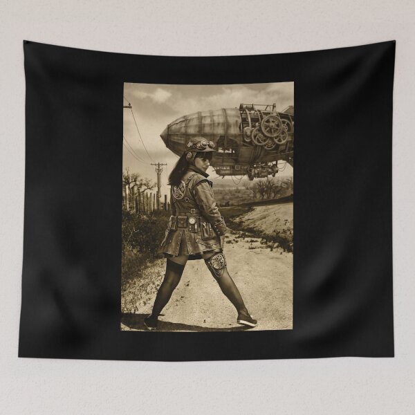Item preview, Steampunk Airship Aviator Sepia designed and sold by ArtworkNorth.