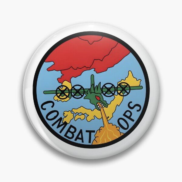 Item preview, USAF Fifth Air Force Combat Operations Dragon Crosshairs Patch    designed and sold by CharlieDesings.