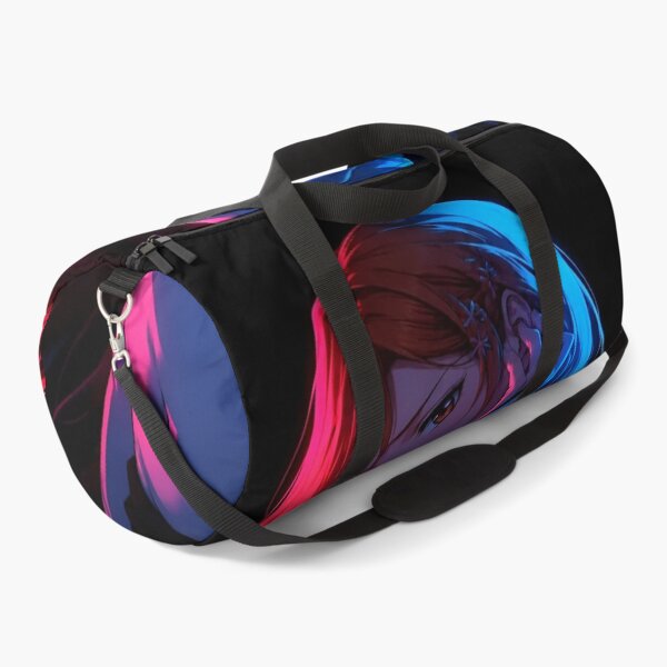 Item preview, Orihime | Neon Anime Woman – Pink Blue Cyberpunk Aesthetic Portrait designed and sold by Dyan4.