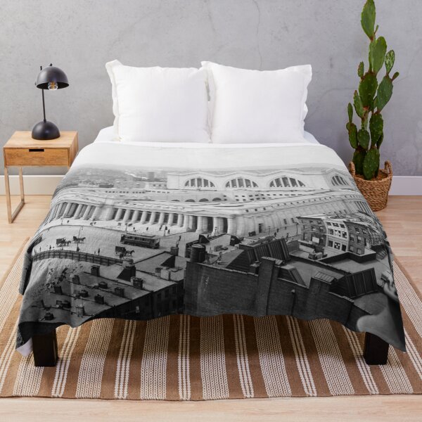 Item preview, Vintage Photograph Showing a Birds-Eye View of Original Penn Station Circa 1915, New York, New York designed and sold by Astrid Arkhangelsky.