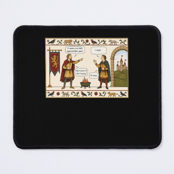 Item preview, Medieval Birthday Humor Aged Another Year designed and sold by OddPopARt.