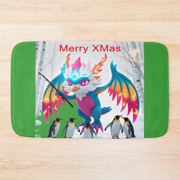 Item preview, Merry Xmas, Penguins, Magic Bird designed and sold by RoseAIArtRhythm.