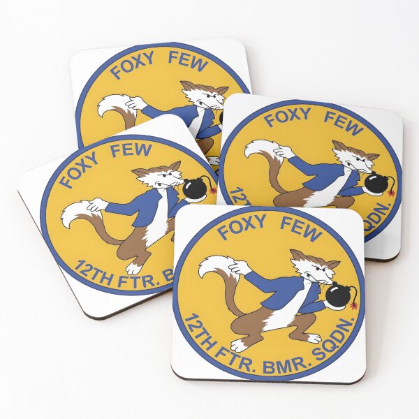 Item preview, USAF 12th Fighter Bomber Squadron Foxy Few Patch designed and sold by CharlieDesings.