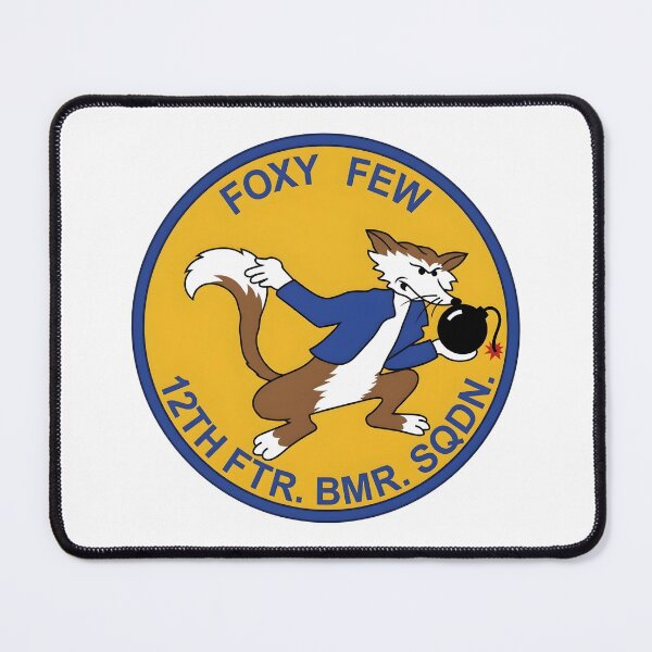 Item preview, USAF 12th Fighter Bomber Squadron Foxy Few Patch designed and sold by CharlieDesings.