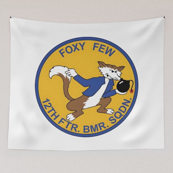 Item preview, USAF 12th Fighter Bomber Squadron Foxy Few Patch designed and sold by CharlieDesings.