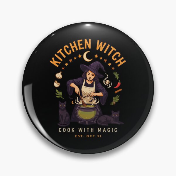 Item preview, Kitchen Witch Cook With Magic Halloween Design Graphic Tee v16 designed and sold by DarylWelsh2024.