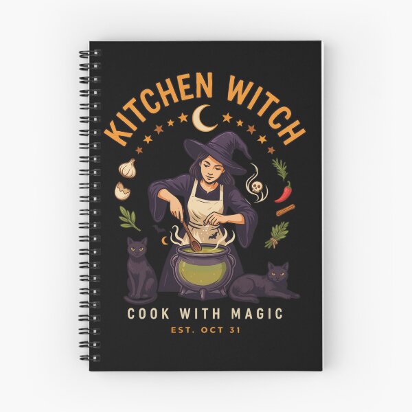 Item preview, Kitchen Witch Cook With Magic Halloween Design Graphic Tee v16 designed and sold by DarylWelsh2024.