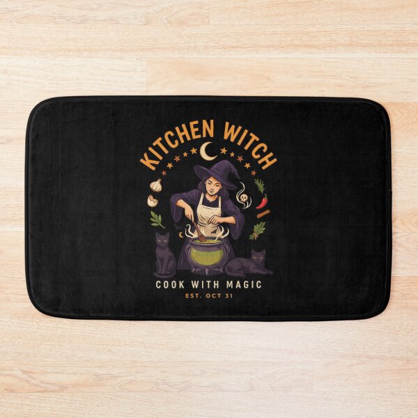 Item preview, Kitchen Witch Cook With Magic Halloween Design Graphic Tee v16 designed and sold by DarylWelsh2024.