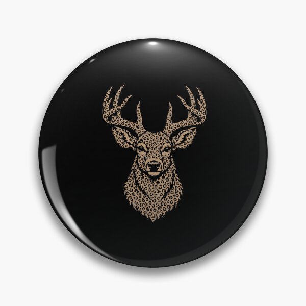 Item preview, Leopard Print Buck Deer Hunting Wildlife Portrait designed and sold by OddPopARt.