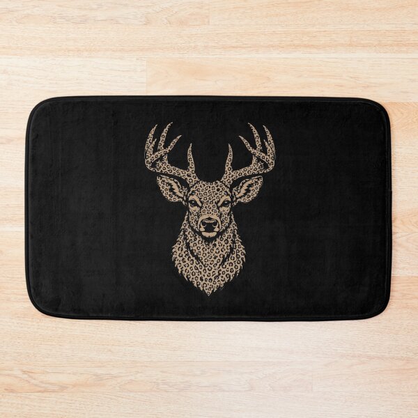 Item preview, Leopard Print Buck Deer Hunting Wildlife Portrait designed and sold by OddPopARt.