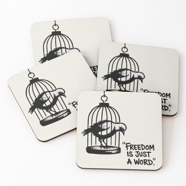 Item preview, Banksy Bird - Freedom is just a word designed and sold by 123ks.