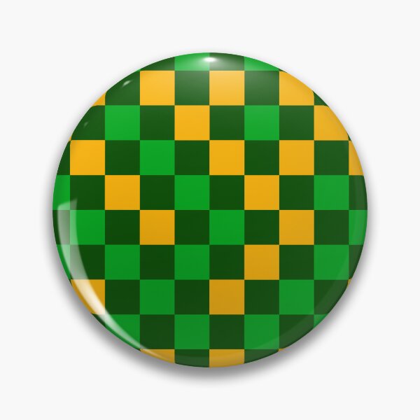 Item preview, Green And Yellow On Dark Green Checkered Pattern   designed and sold by PatternTitan.