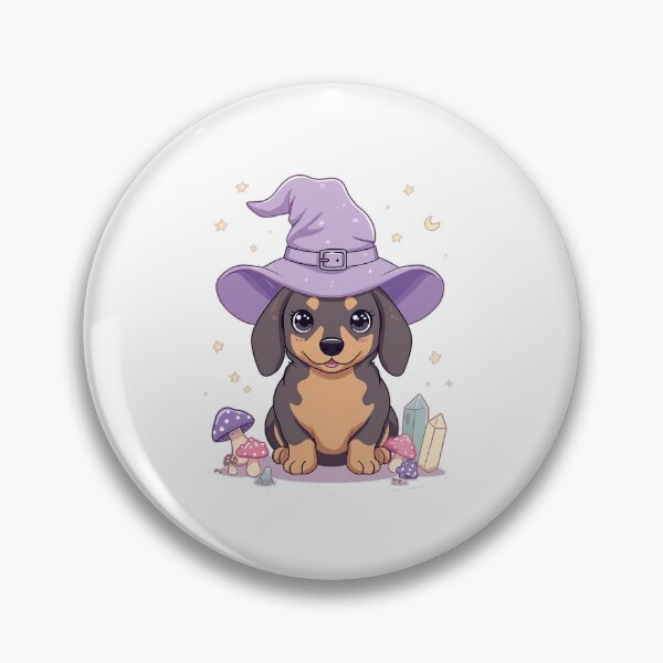 Item preview, Copy of Kawaii Witch Dachshund Pastel Halloween Witchcore Dog 2 designed and sold by Jack n' Sally's.