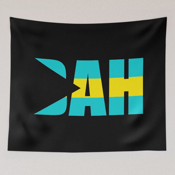 Item preview, Bahamas Flag Initials BS designed and sold by shitpostee.
