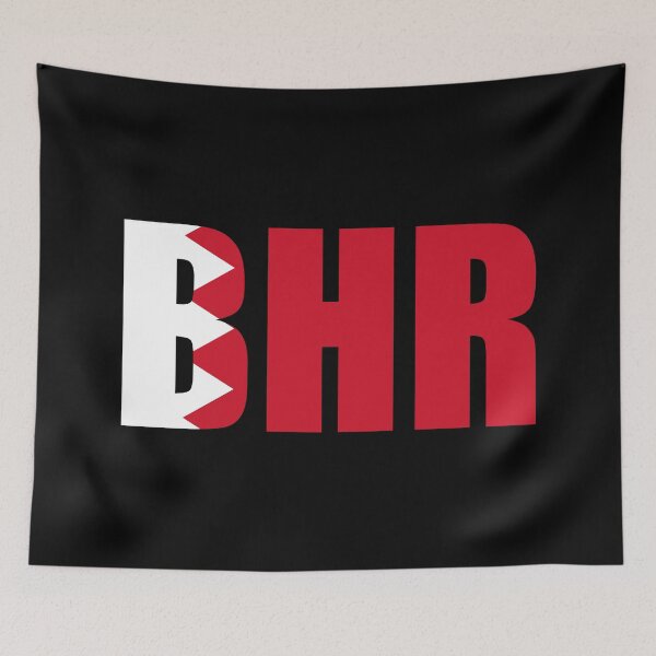 Artikelvorschau, Bahrain Flagge Initialen BH entworfen und verkauft von shitpostee.