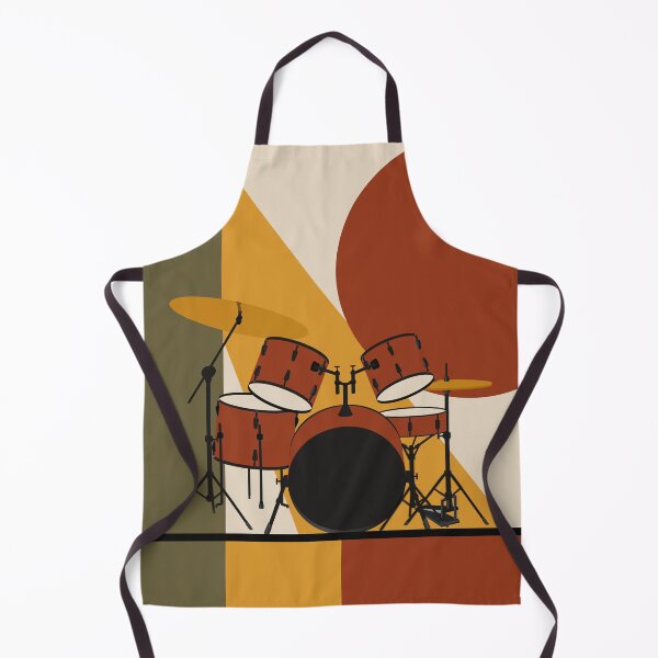 Item preview, Drum Set Art Print, Drummer Gift, Bauhaus Music Print, Vintage Drums Art, Mid Century Modern Music Decor, Jazz Percussion Print designed and sold by Studio pod Burom.