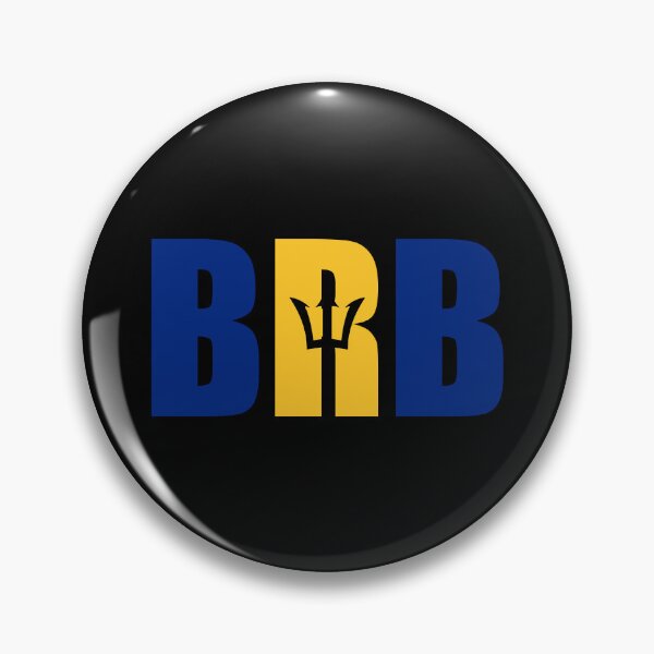 Item preview, Barbados Flag Initials BB designed and sold by shitpostee.