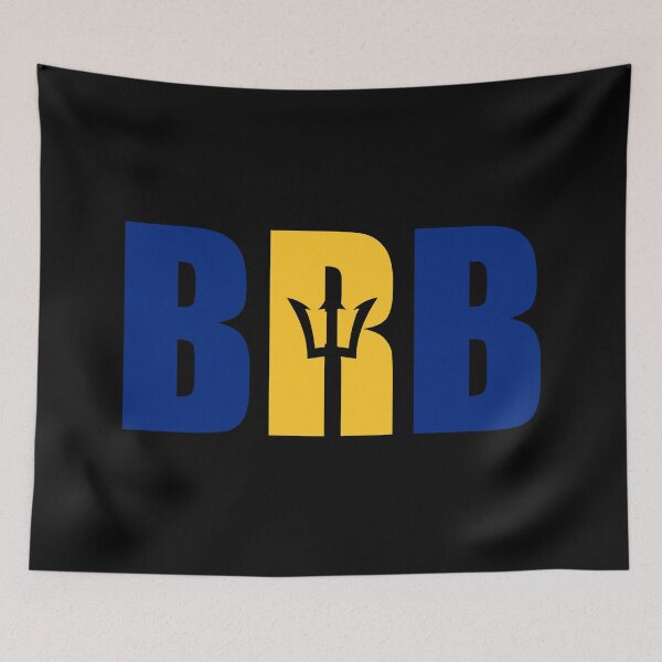 Item preview, Bandera de Barbados Iniciales BB designed and sold by shitpostee.