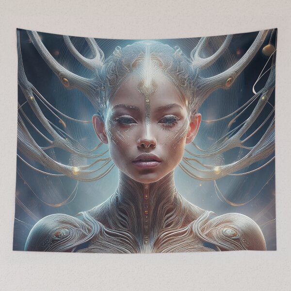 Item preview, Futuristic surreal woman designed and sold by Photopat.