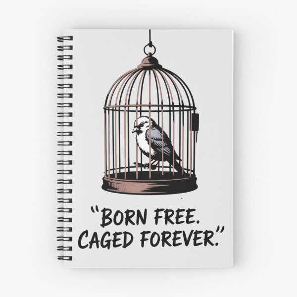 Item preview, Banksy Bird - Born free. Caged forever. designed and sold by 123ks.