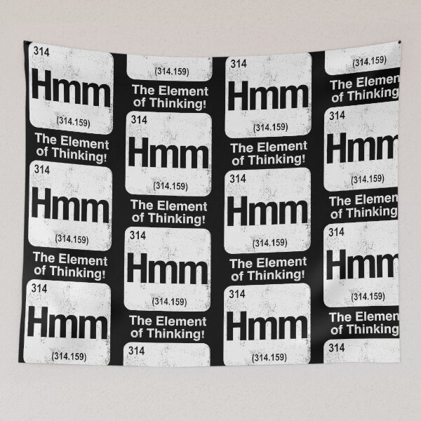 Item preview, Hmm 314 The Element of Thinking Math Humor designed and sold by OddPopARt.