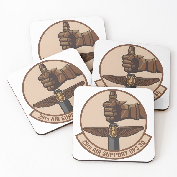 Item preview, USAF 25th Air Support Operations Squadron Desert Gauntleted Sword Patch    designed and sold by CharlieDesings.