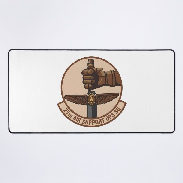 Item preview, USAF 25th Air Support Operations Squadron Desert Gauntleted Sword Patch designed and sold by CharlieDesings.