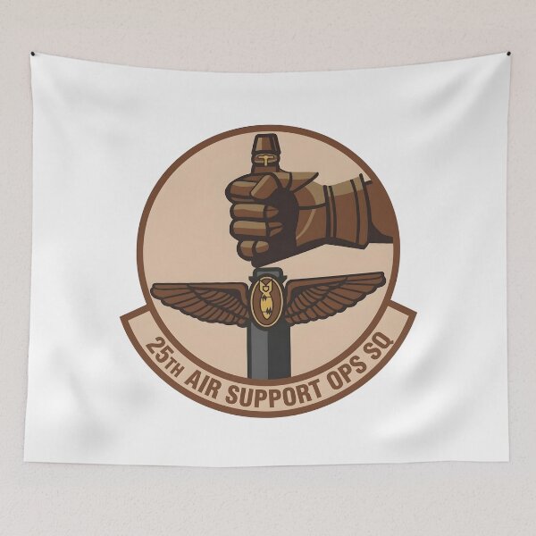Item preview, USAF 25th Air Support Operations Squadron Desert Gauntleted Sword Patch    designed and sold by CharlieDesings.